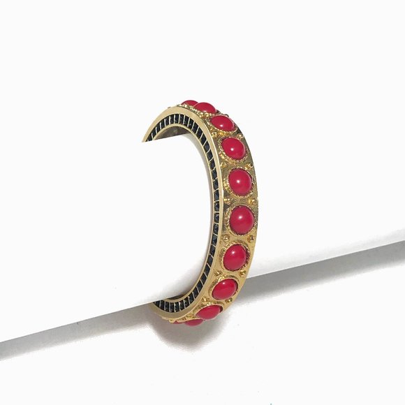 House of Harlow Cabochon Bangle in Red - Picture 8 of 9